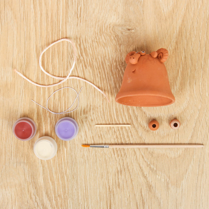 Набор для создания глиняного колокольчика "Барашек Яша"