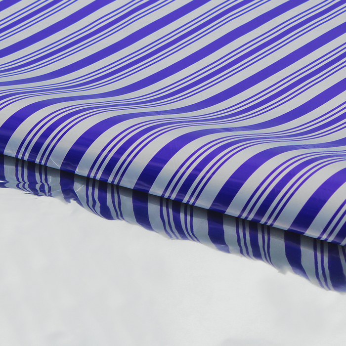 Плёнка металлизированная "Синие полоски", 70 х 100 см