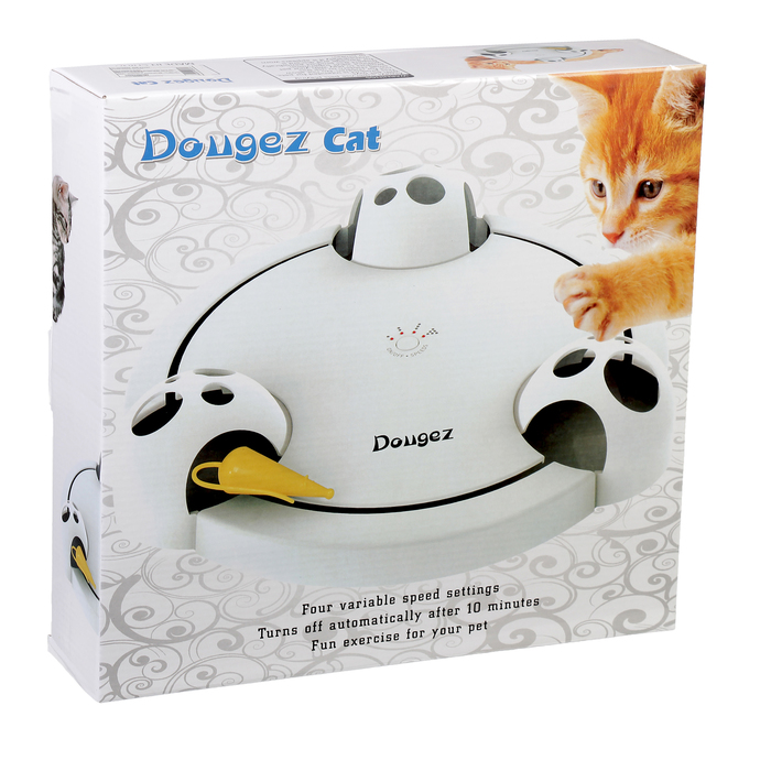 Интерактивная игрушка для кошек "Бегающая мышка" с 4 режимами движения