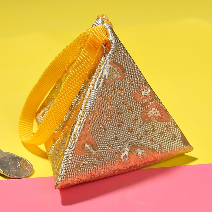 Кошелёк детский "Бабочки", отдел на молнии, шнур, цвет золотой