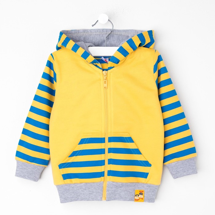 Джемпер для мальчика, рост 80 см, цвет жёлтый