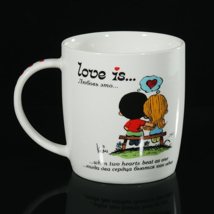 Кружка 350 мл Love Is, МИКС