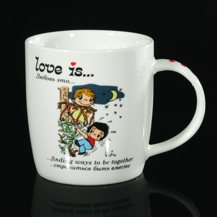 Кружка 350 мл Love Is, МИКС