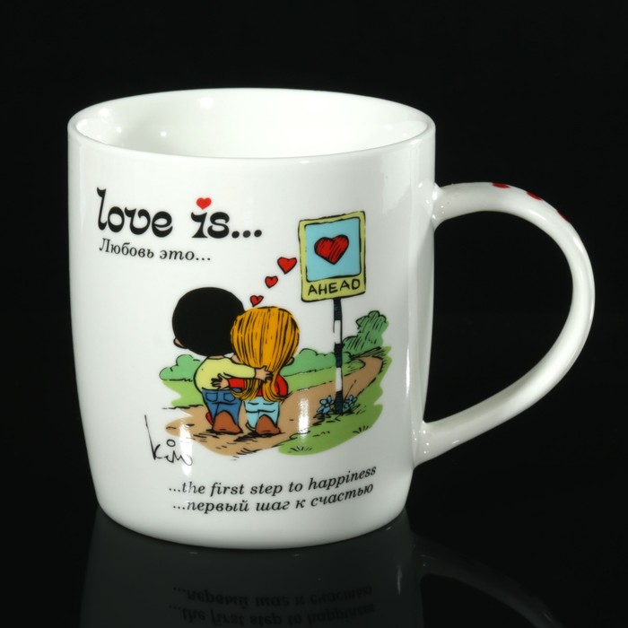 Кружка 350 мл Love Is, МИКС
