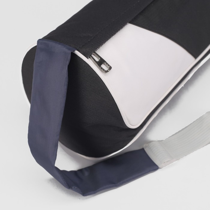 Сумка спорт Джордж, 34*18*18, 1 отд на молнии, длинн ремень, черный