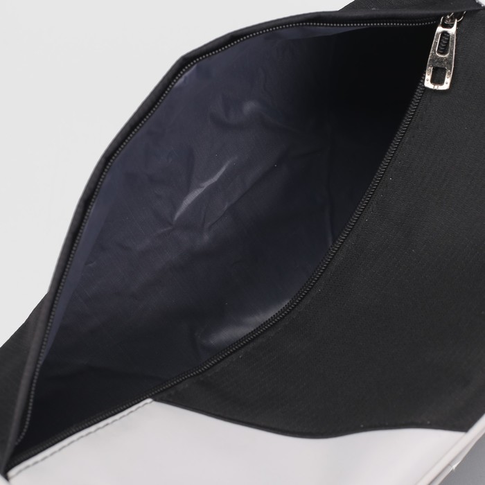 Сумка спорт Джордж, 34*18*18, 1 отд на молнии, длинн ремень, черный