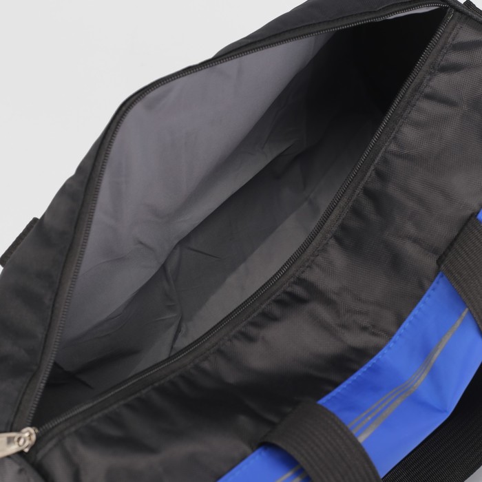 Сумка спорт Сэм, 40*21*23, 1 отд на молнии, длинн ремень, ярко-синий