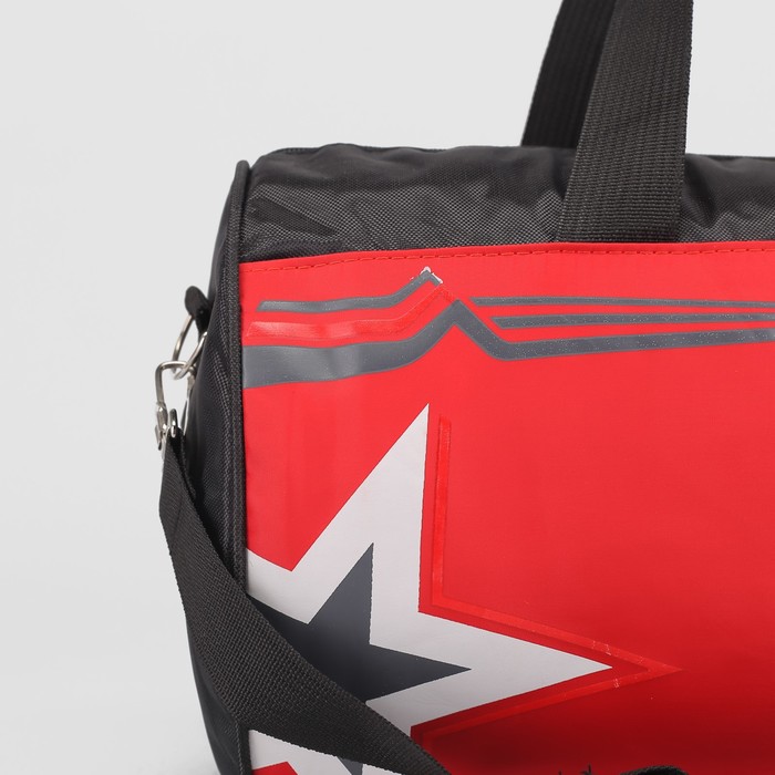 Сумка спорт Сэм, 40*21*23, 1 отд на молнии, длинн ремень, красный