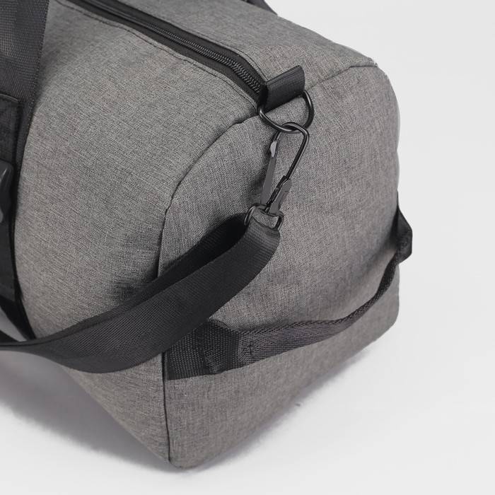 Сумка спорт Майкл, 46*20*23,5, 1 отд на молнии, длинн ремень, серый