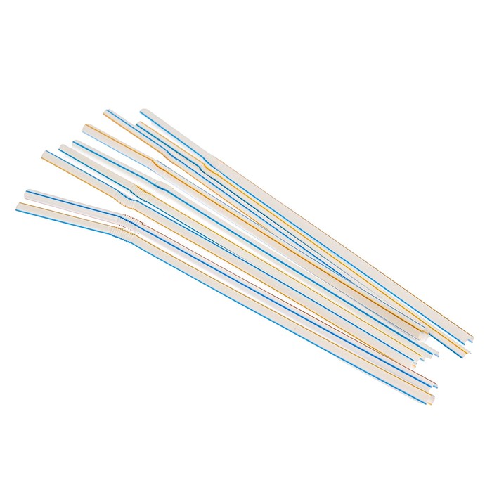 Набор трубочек для напитков 21 см GRIFON, 100 шт, гофрированные