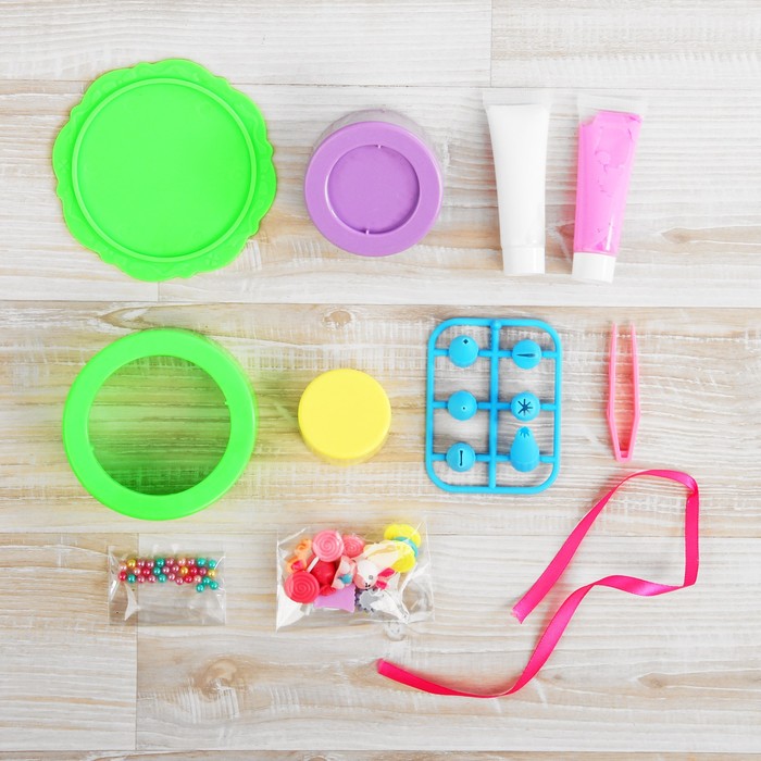 Набор юного кулинара - создай тортик "Восторг" 6 насадок для массы, декор, 2 шт по 15 мл