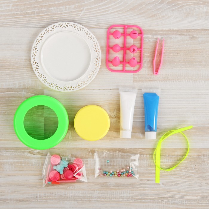 Набор юного кулинара - создай тортик "Удовольствие" 6 насад для массы, декор, 2 шт по 15 мл