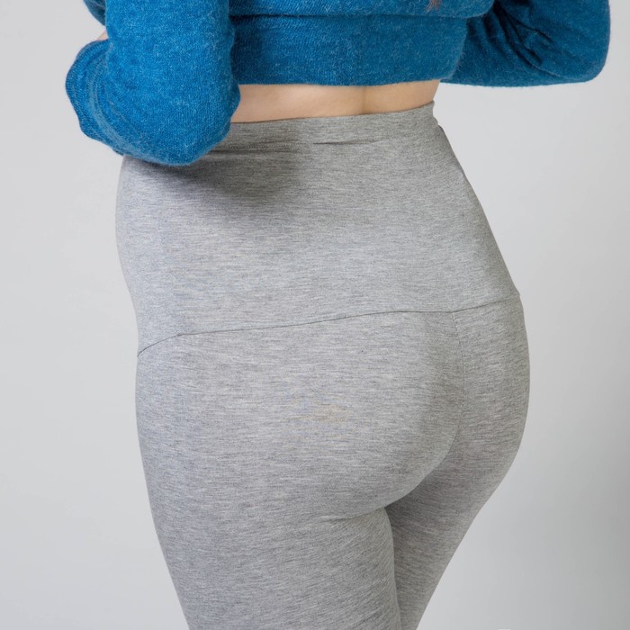 Легинсы домашние для беременных (высокие), размер M-XL, цвет тёмно-серый