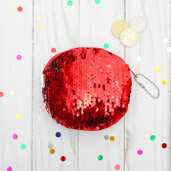 Мягкий кошелёк "Яркость", пайетки хамелеон