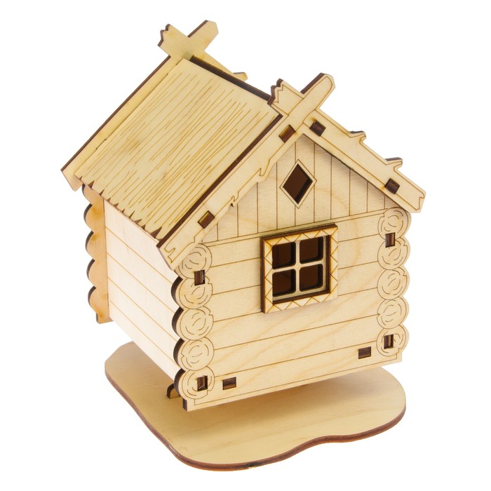 Копилка дерево "Избушка" 12х14х16 см