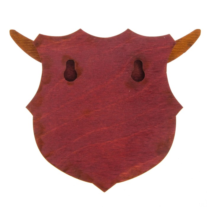 Ключница открытая дерево "Бык" 12х10 см