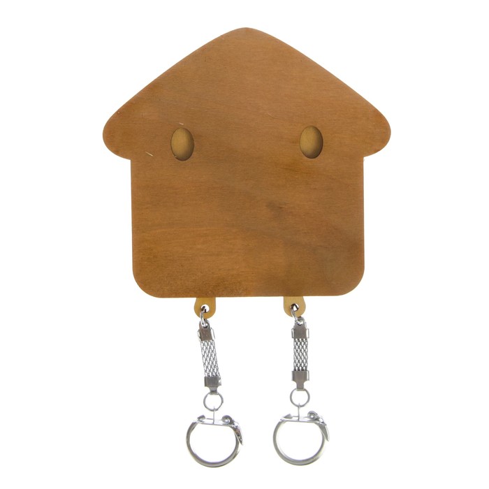 Ключница открытая дерево "Домик" 11х11 см