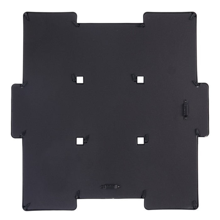 Фоторамка пластик на 9 фото 10х15 см "Плавные линии" чёрная 45х44 см