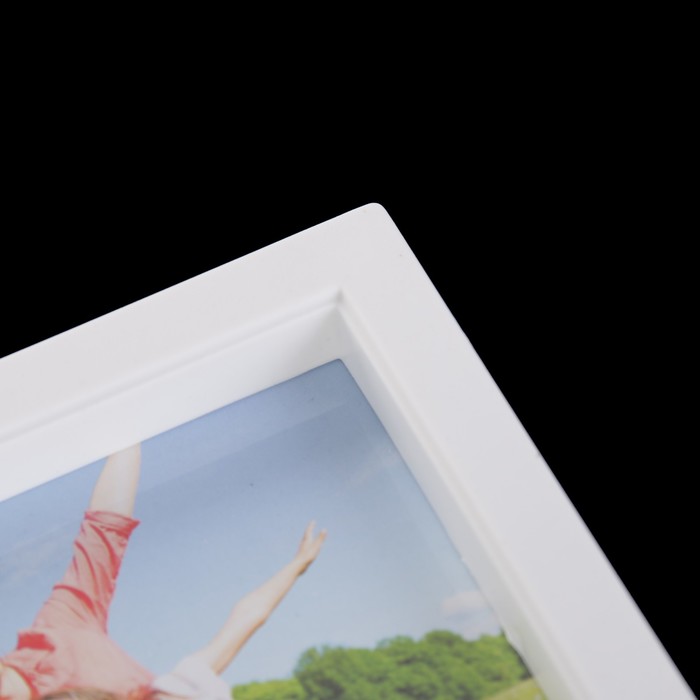 Фоторамка пластик на 3 фото 10х15 см "Прогулка по Парижу" белая 28,5х36 см