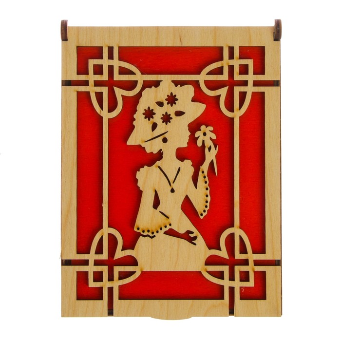 Шкатулка дерево "Девушка" 17х10х6 см