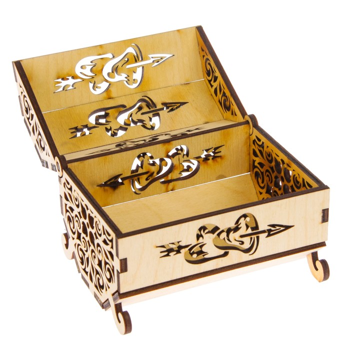 Шкатулка дерево "Винтаж" 12х9х9 см