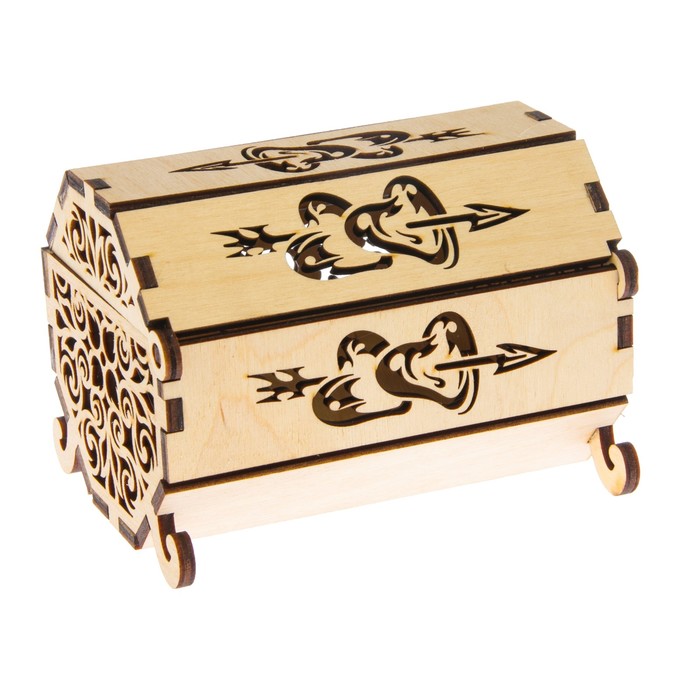 Шкатулка дерево "Винтаж" 12х9х9 см