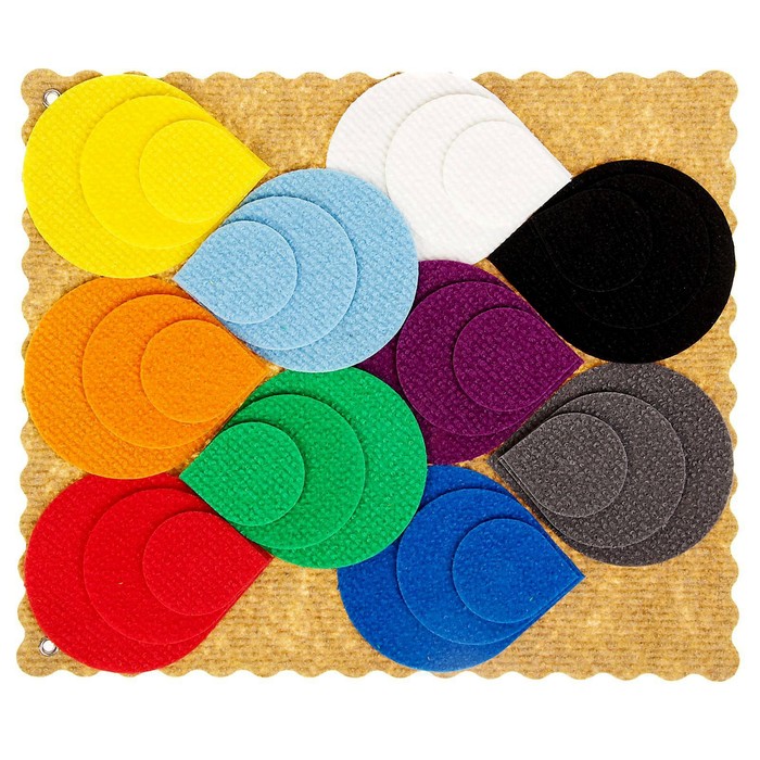 Развивающая игра "Разноцветные лепестки Ларчик" (ковролин)   ПРИ-120