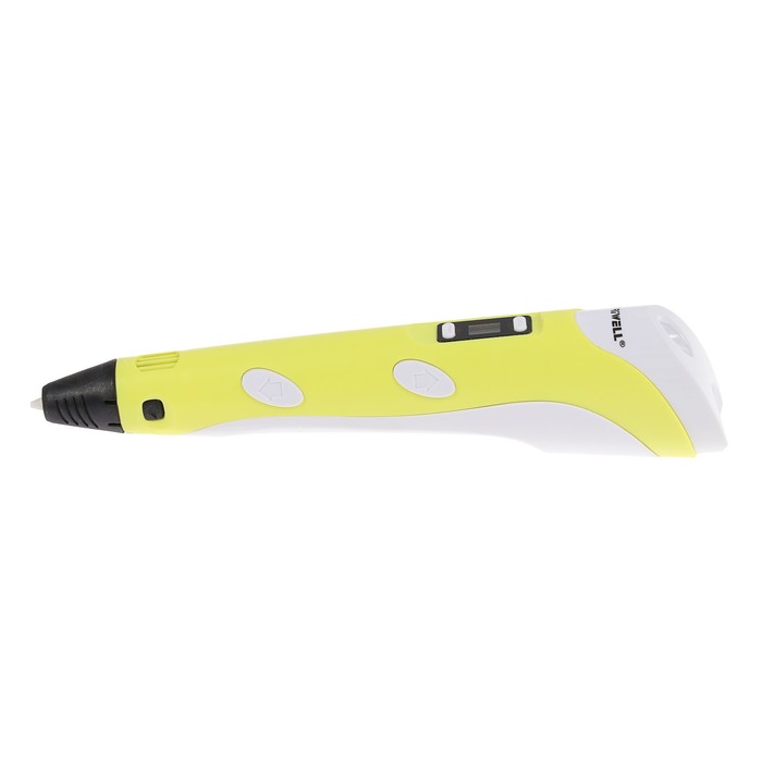 3D ручка Myriwell RP-100B, ABS и PLA, с дисплеем, желтая (+ пластик, 3 цвета)