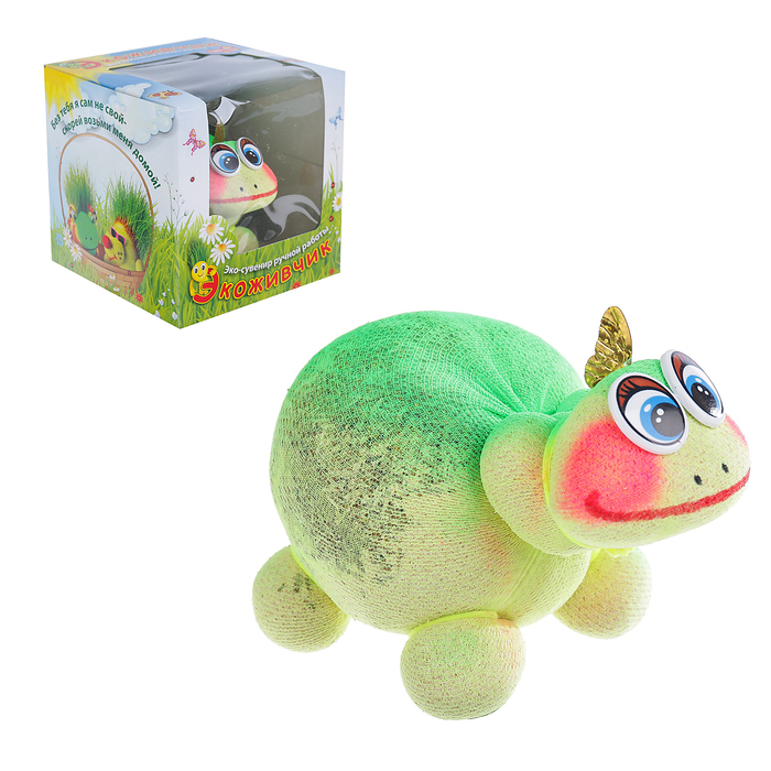 Растущая травка Экоживчик "Дино" подарочная упаковка