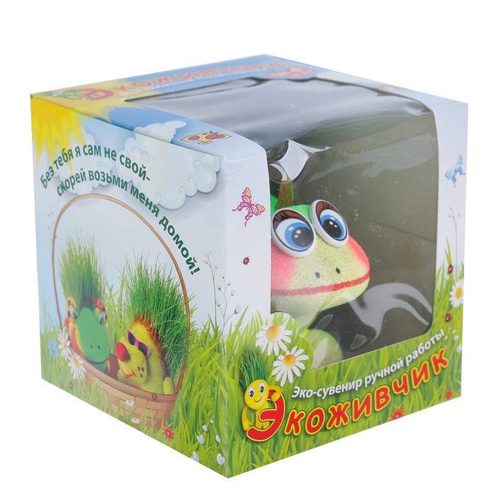 Растущая травка Экоживчик "Дино" подарочная упаковка