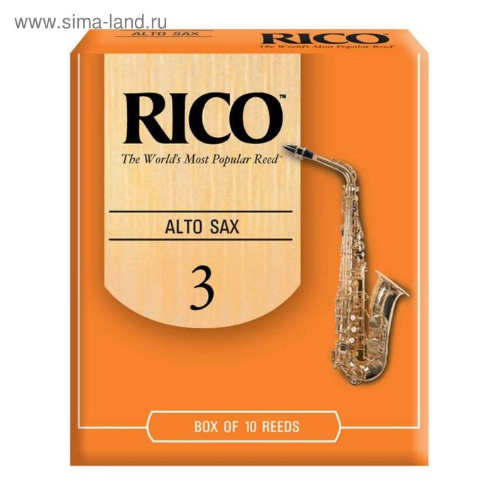 Трости Rico RJA1030   для саксофона альт, размер 3.0, 10шт