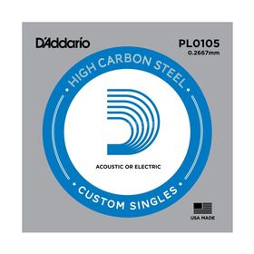 

Отдельная струна D'Addario PL0105 Plain Steel без обмотки, сталь, .0105,