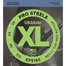

Струны для бас-гитары D'Addario EPS165 ProSteels Custom Light, 45-105, Long Scale
