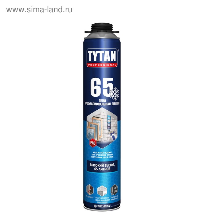 Пена монтажная ПРОФ Tytan 65, зимняя, 750 мл пена монтажная профессиональная tytan 65 зимняя 750 мл