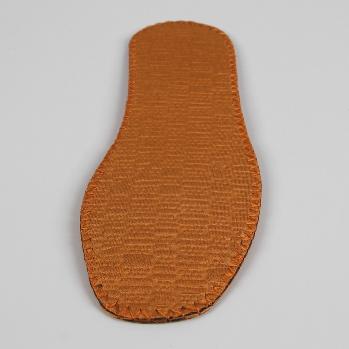 Стельки для обуви, окантовка, пара, 35р-р, цвет коричневый