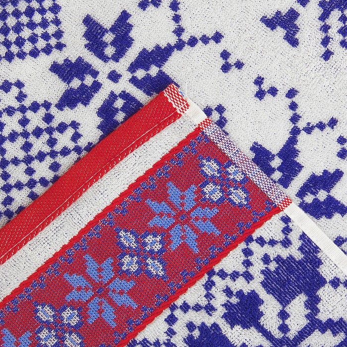 Полотенце махровое Elks ПЛ-2602-2891 1сорт цв. 10000 ,синий 50х90 см хл100% 420 гр/м