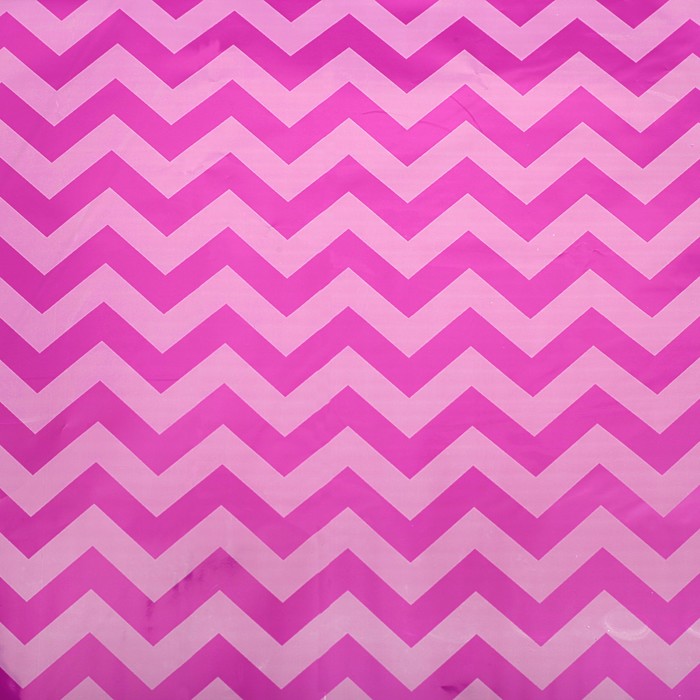 Плёнка металлизированная "Розовые зигзаги", 70 х 100 см
