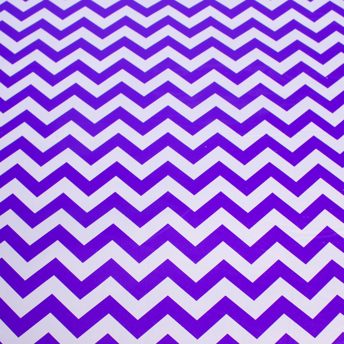 Плёнка металлизированная "Фиолетовые зигзаги", 70 х 100 см
