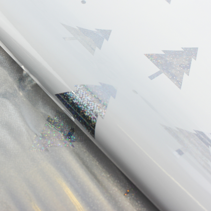 Плёнка голография "Ёлочки", 70 х 100 см