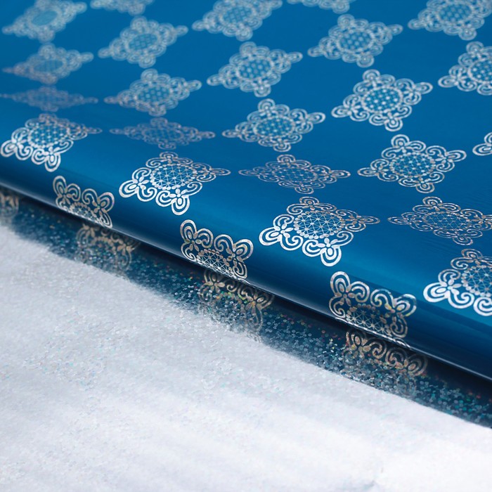 Плёнка голография "Снежинки", 70 х 100 см