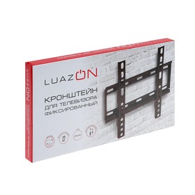 Кронштейн LuazON KrON-80, для ТВ, фиксированный, 14-42", 20 мм от стены, черный от Сима-ленд