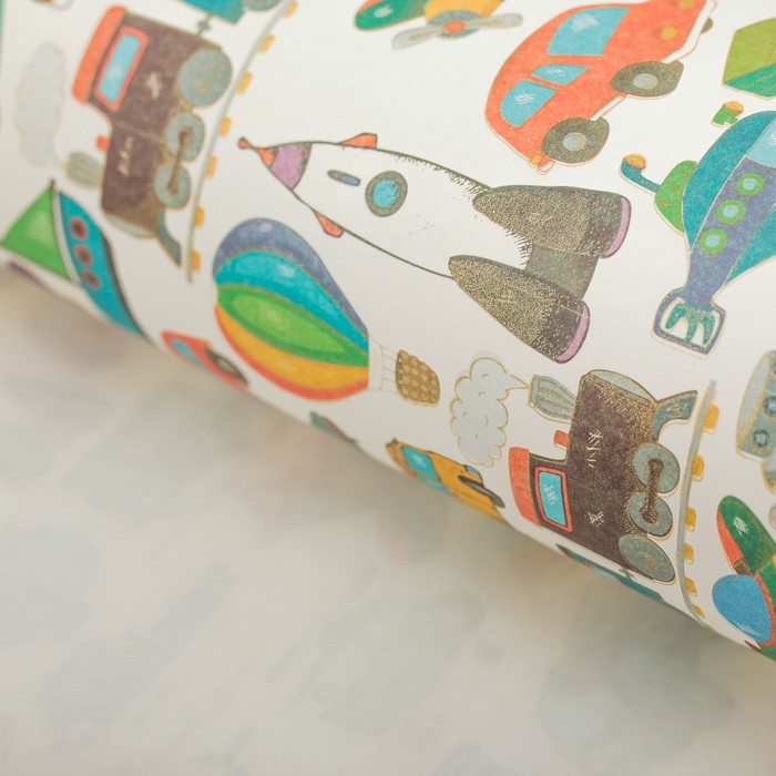 Бумага с золотым тиснением "Именины", 50 x 70 см