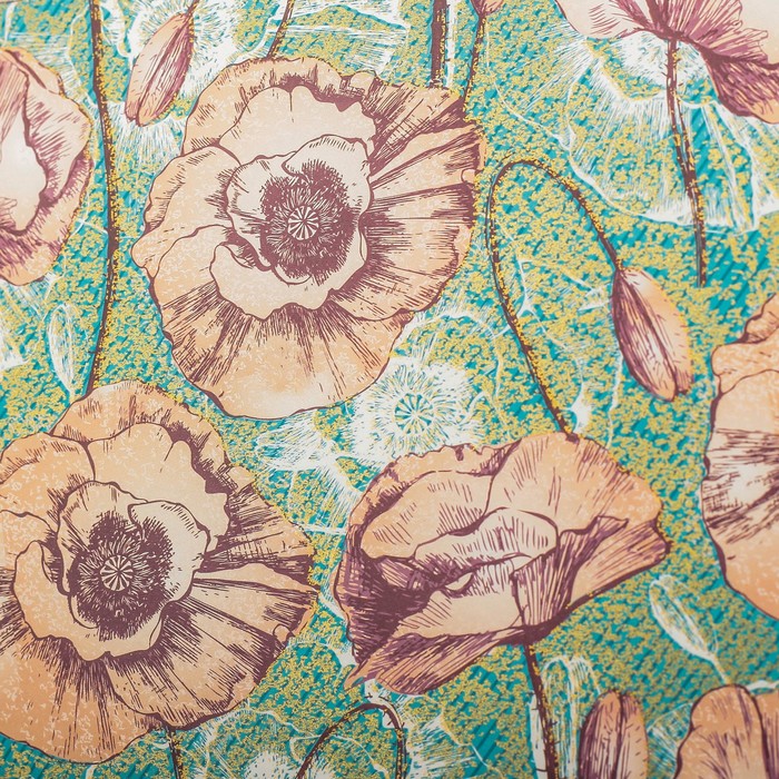 Бумага с золотым тиснением "Стихия желаний", 50 x 70 см