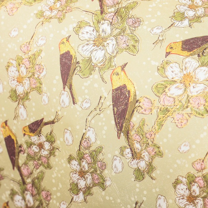 Бумага с золотым тиснением "Романтичный миг", 50 x 70 см