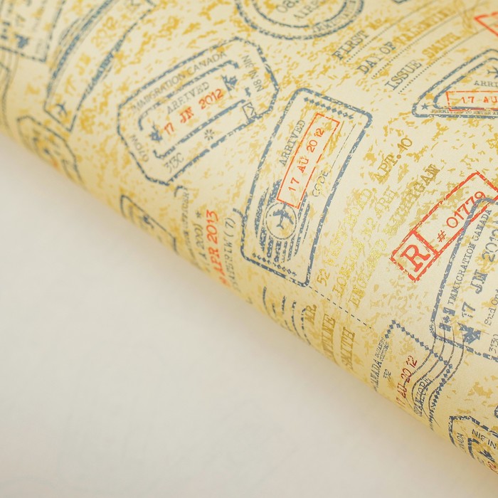 Бумага с золотым тиснением "Коллекция", 50 x 70 см