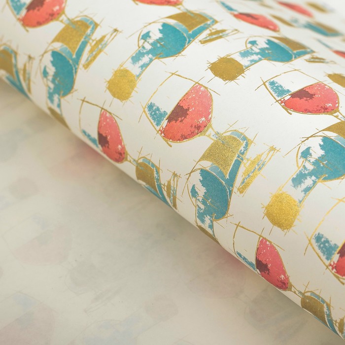 Бумага с золотым тиснением "Молдавия", 50 x 70 см