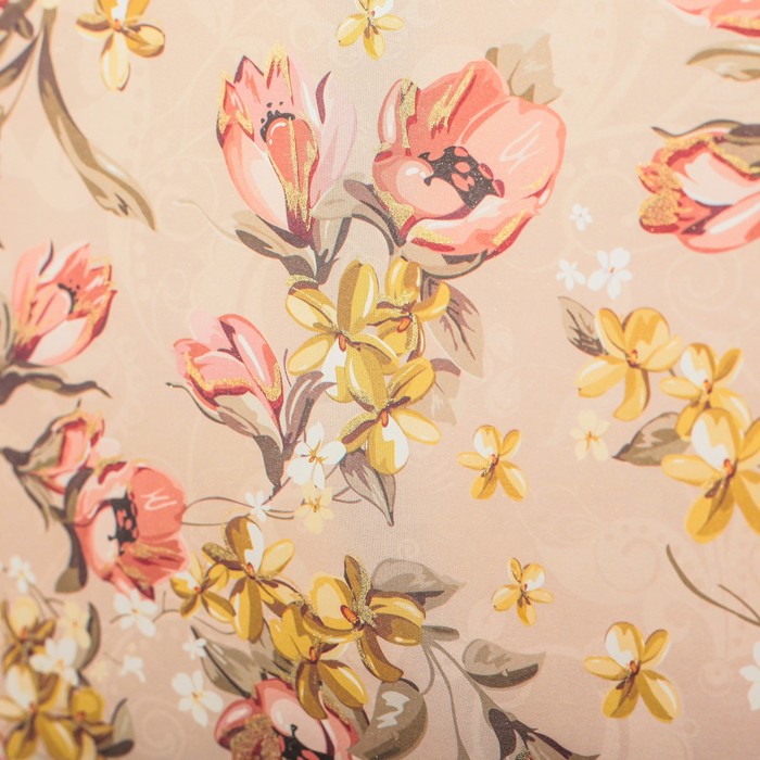 Бумага с золотым тиснением "Летнее утро", 50 x 70 см