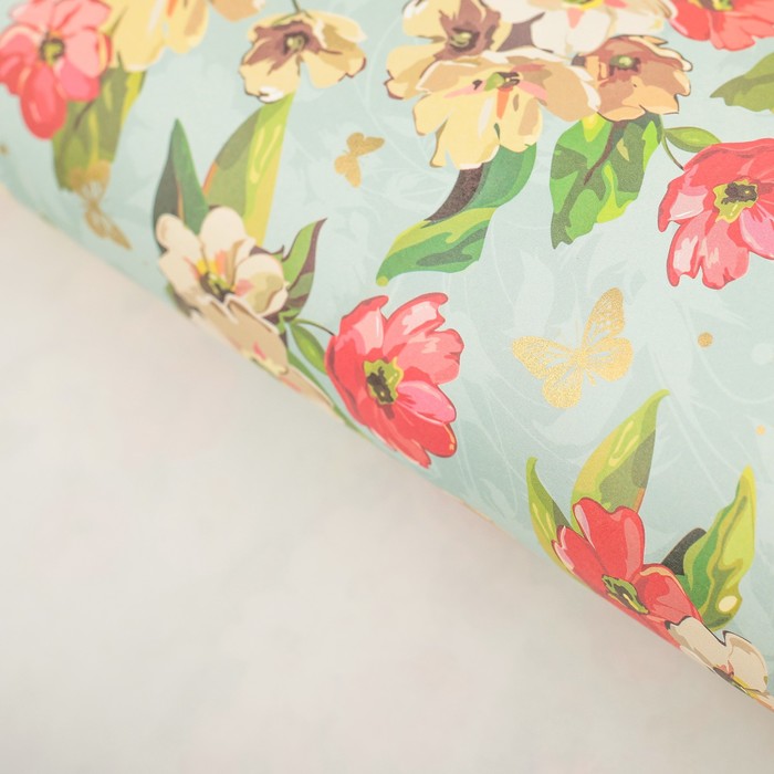 Бумага с золотым тиснением "История чувств", 50 x 70 см