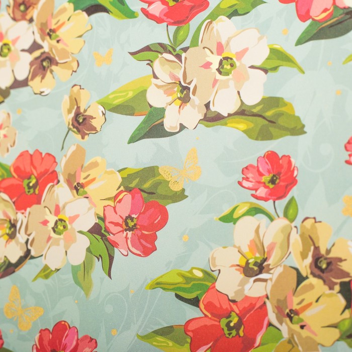 Бумага с золотым тиснением "История чувств", 50 x 70 см