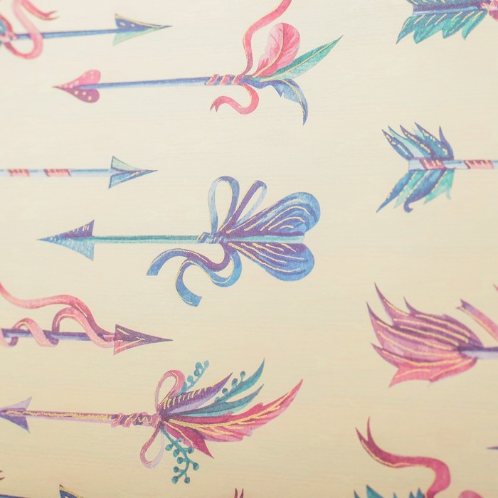 Бумага с золотым тиснением "Загадочный миг", 50 x 70 см